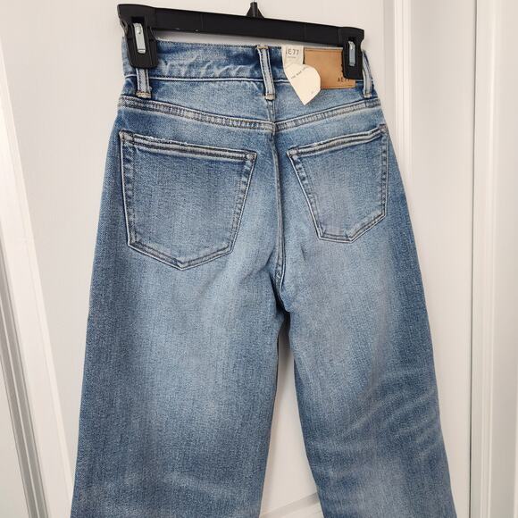 American Eagle AE77 The Wide Crop Jeans Blue Size 24 NWT - Picture 15 of 16